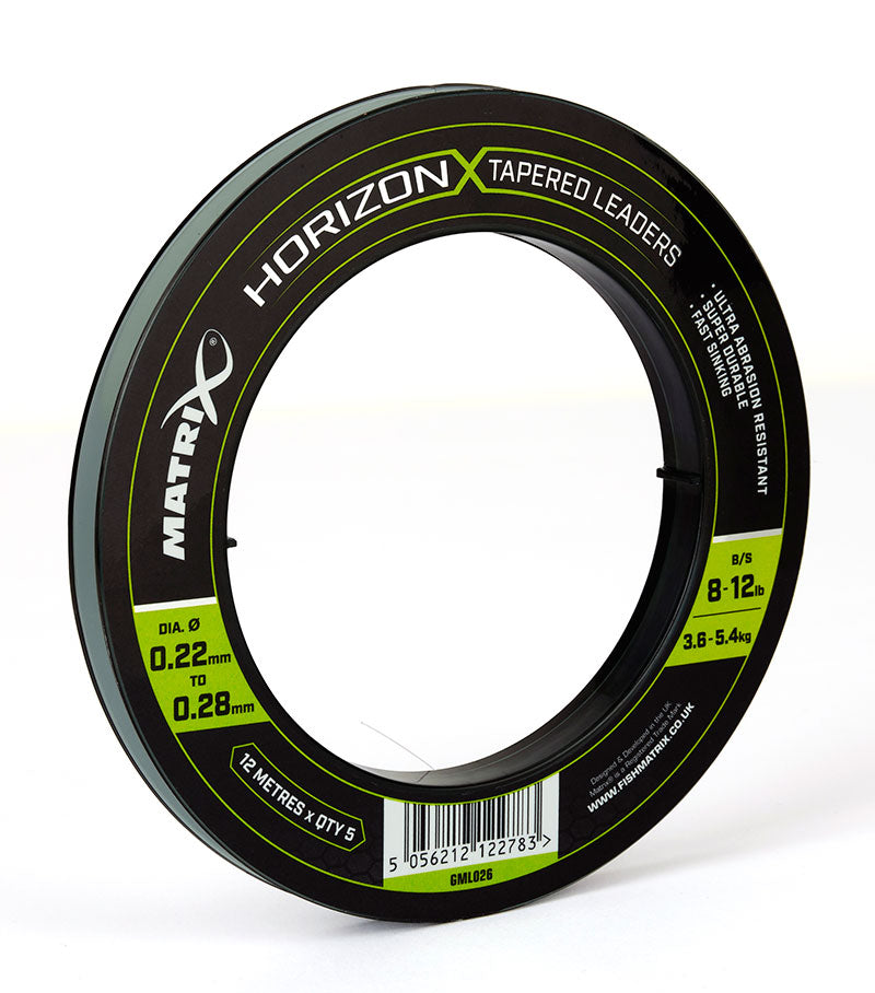 Matrix Horizon X Tapered Shock Leader - 8lb / 12lb (12m)