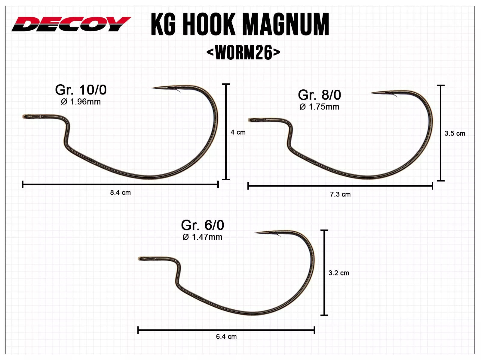 Decoy Worm 26 Kg Hook Magnum