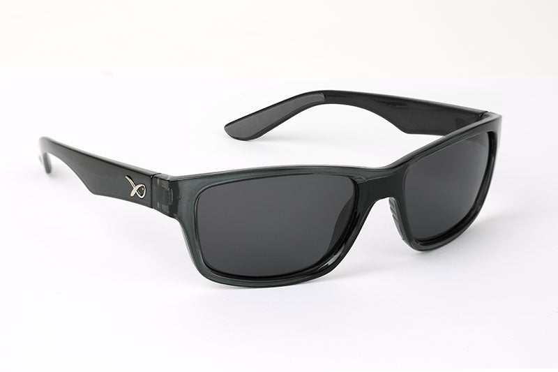 Matrix Polorised Sunglasses Wraps Trans black / grey lense