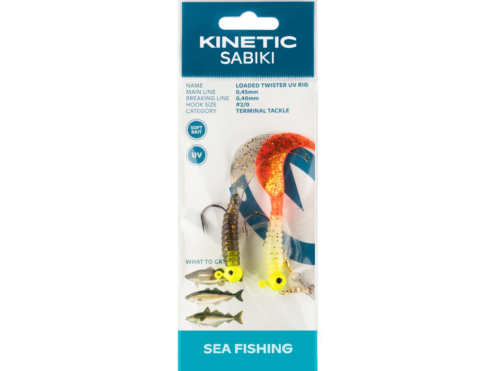 Kinetic Sabiki Loaded Twister UV #2/0
