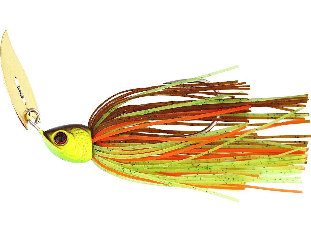 Westin BladeBite V2 Tungsten Bladed Jig 7g Brown Chartreuse