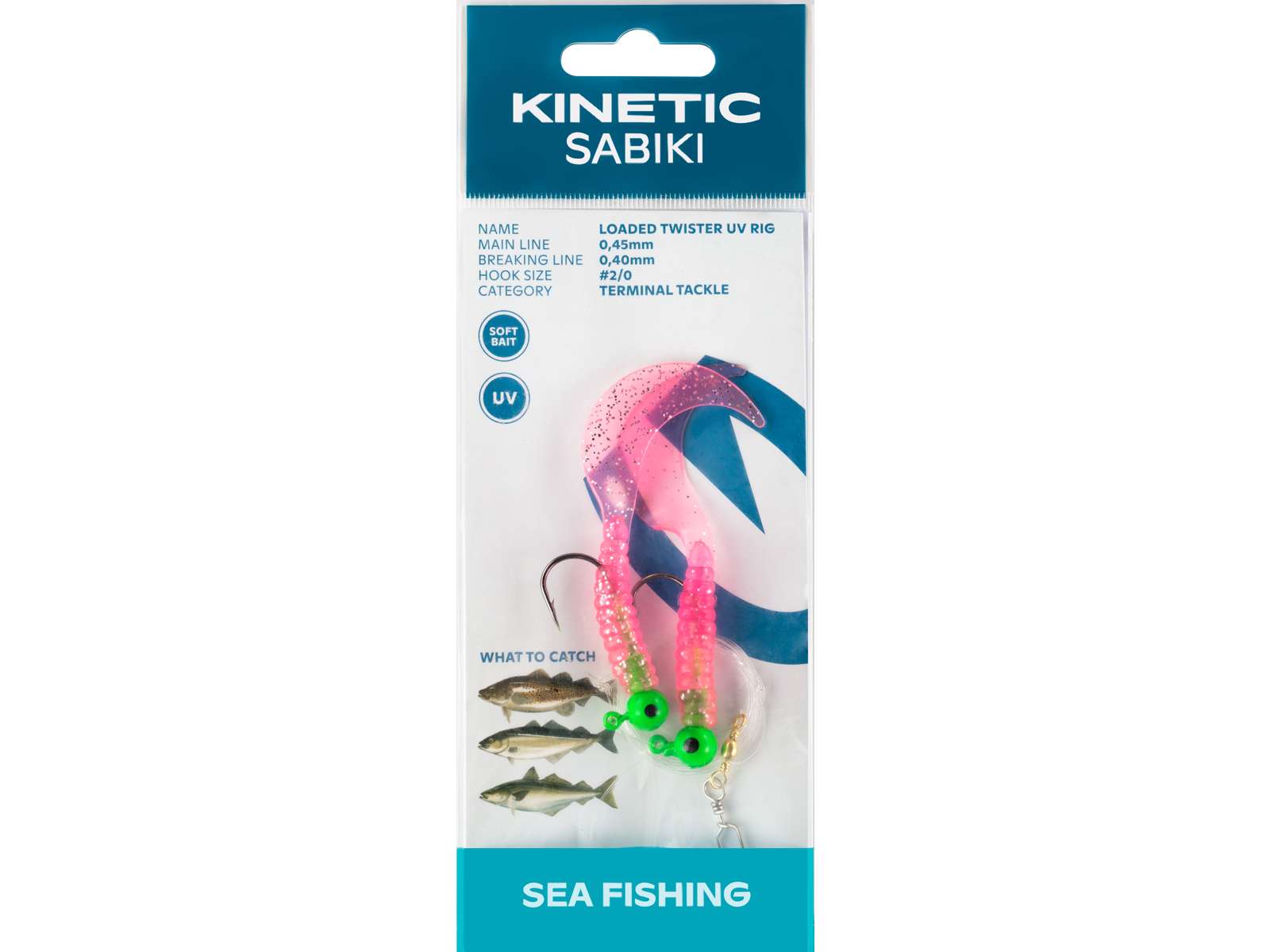 Kinetic Sabiki Loaded Twister UV #2/0
