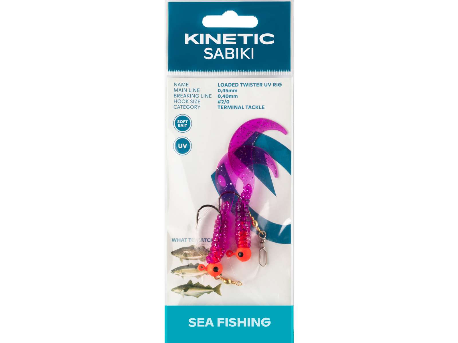Kinetic Sabiki Loaded Twister UV #2/0