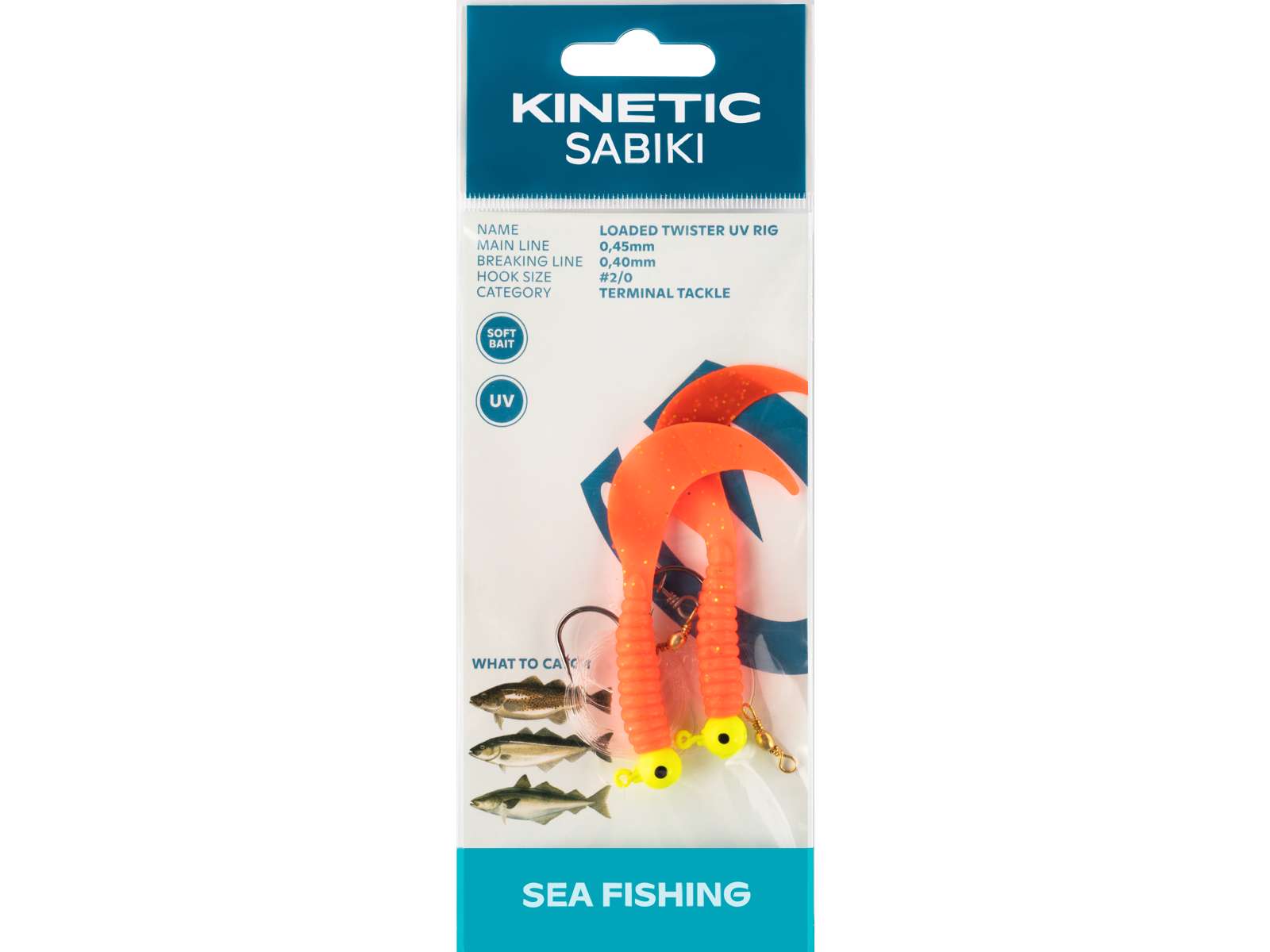 Kinetic Sabiki Loaded Twister UV #2/0