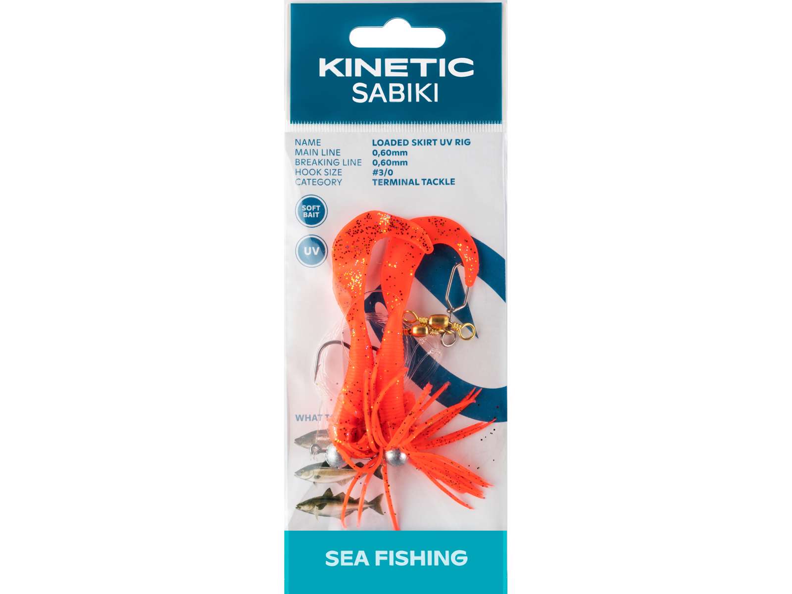 Kinetic Sabiki Loaded Skirt UV #3/0