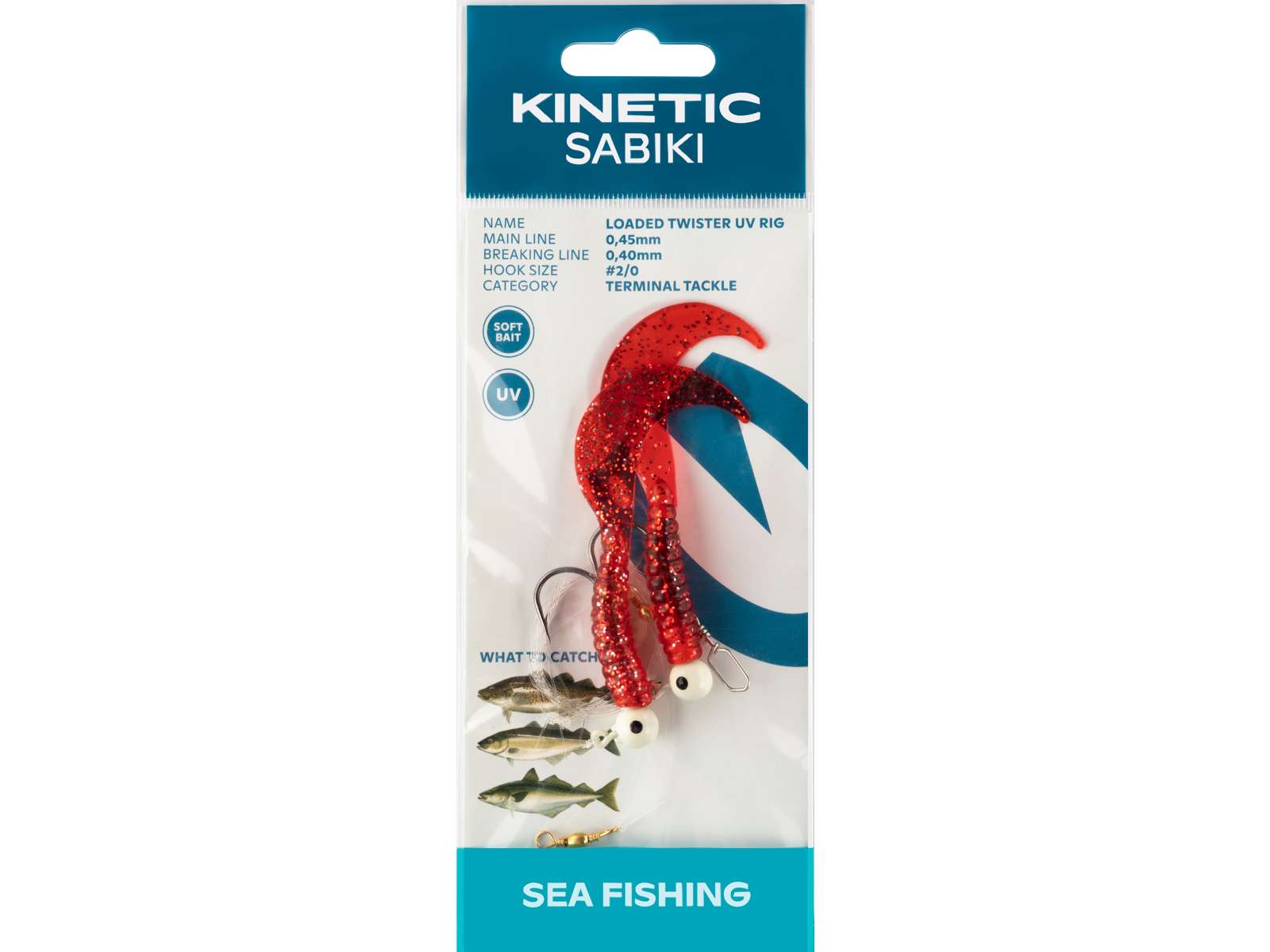 Kinetic Sabiki Loaded Twister UV #2/0
