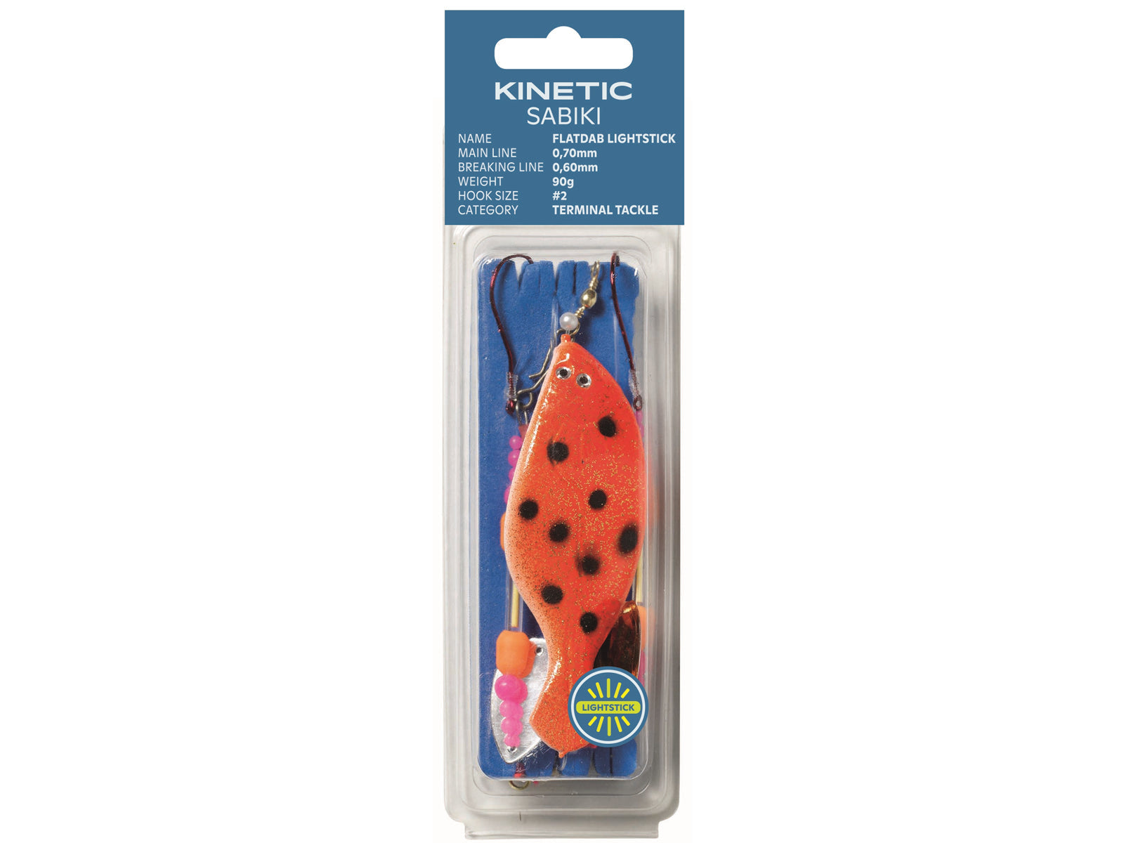 Kinetic Sabiki Flatdab Lightstick 60g #2 Copper/ Orange