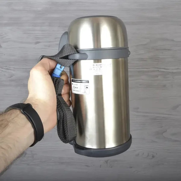 Large capacity Zojirushi SF-CC15XA thermos in stainless steel, ideal for outdoor use in Ireland