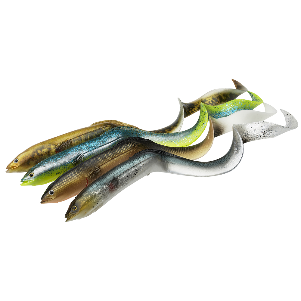 Savage Gear Real Eel Loose Body 20cm 27g Green Silver