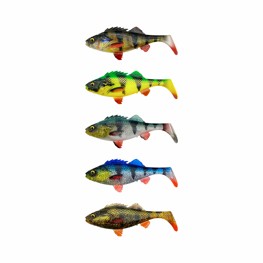 Savage Gear 4D Perch Shad 17.5cm 68g Green Silver