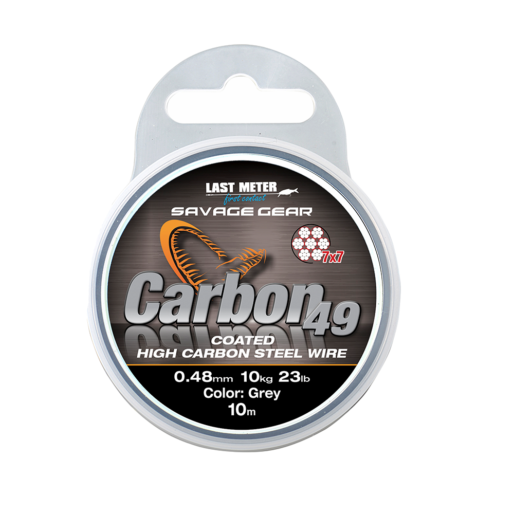 Savage Gear Carbon49 Stainless Steel Coated Wire 10m