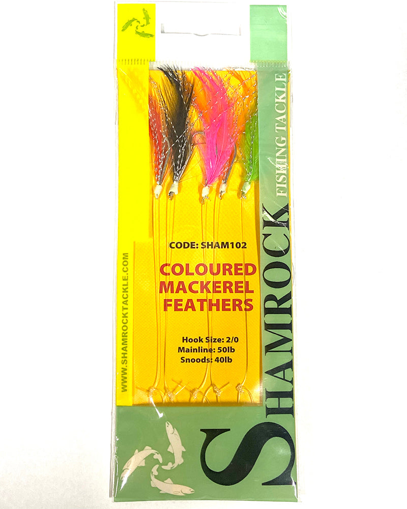 Shamrock Colored Mackerel Feathers SHAM102