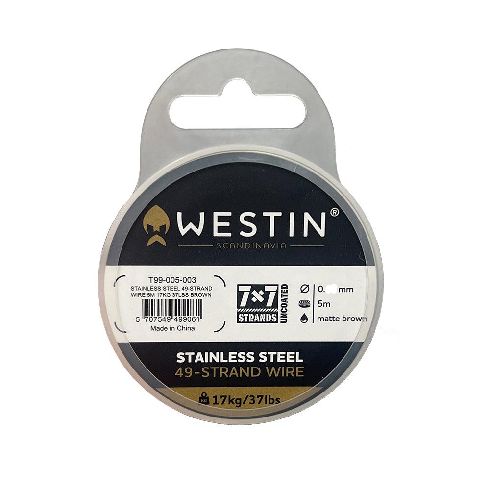 Westin Coated Stainless Steel 49-Strand Wire 5m Black