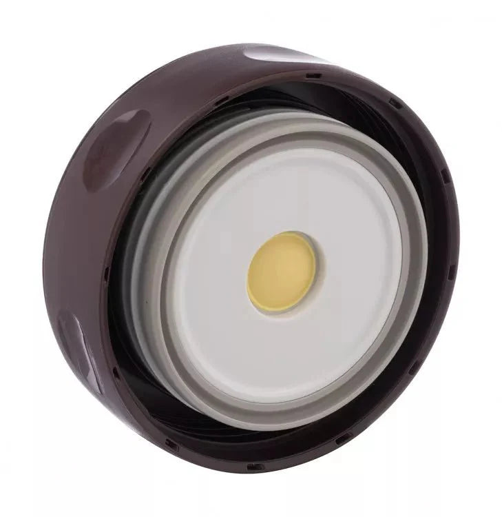 Zojirushi SC-FC75 food jar brown bottom view with seal