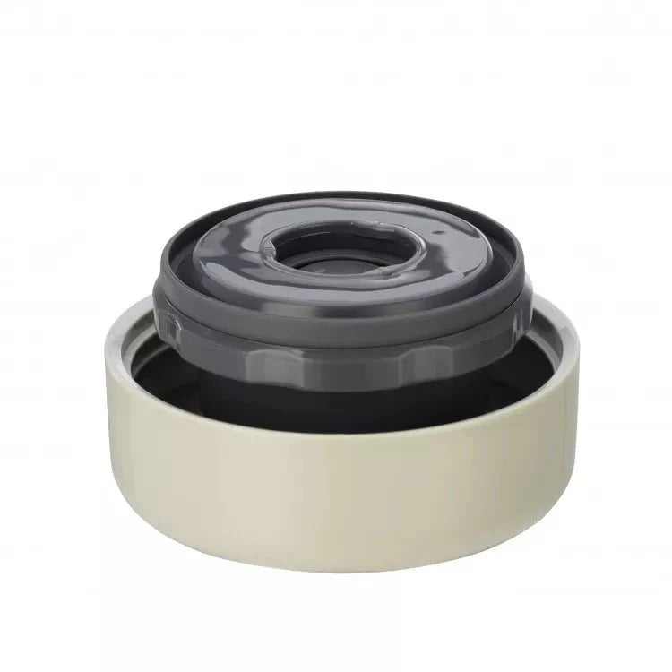 Zojirushi SW-KA beige food jar lid parts separated for easy cleaning