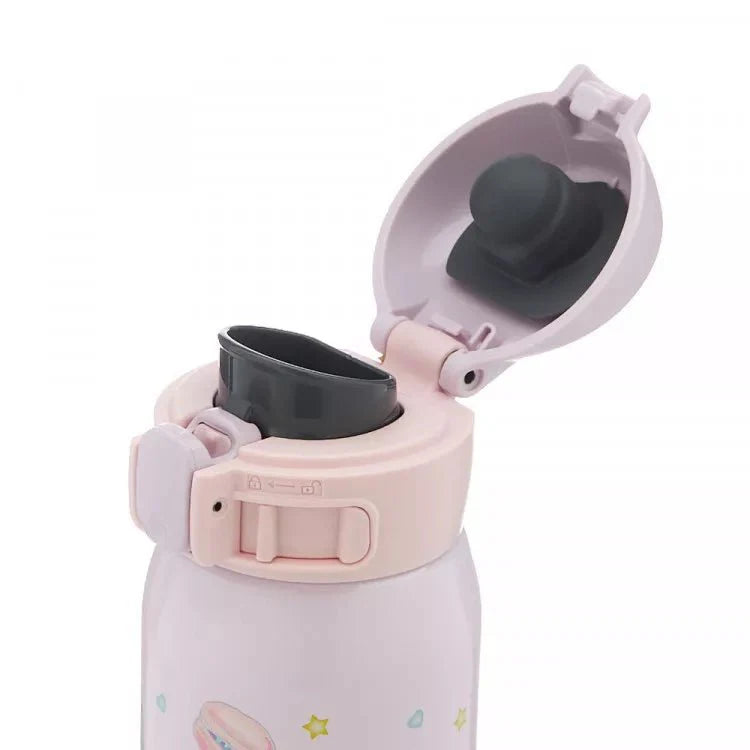 Zojirushi SM-WD48 480ml thermos mug in pink-purple, flip-open leakproof lid, ideal for daily Irish commutes